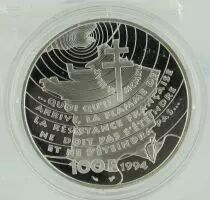 France 100 Francs Argent Appel du 18 juin 1940 - 1994 - BE