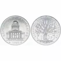 France 100 Francs Argent France Panth&eacute;on 1984
