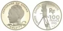 France 100 Francs Arletty - 100 years of Cinema - 1995 Proof