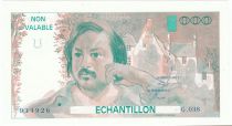 France 100 Francs Balzac 1980 - Serial G.038 - Echantillon