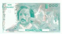 France 100 Francs Balzac 1980 - Série L.007 - Echantillon - Uniface