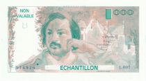 France 100 Francs Balzac 1980 - Série L.007 - Echantillon