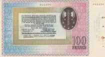 France 100 Francs Bon de Solidarité - Pétain Annulé - 1941 / 1942