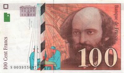 France 100 Francs Cezanne - 1997 - Serial S.003