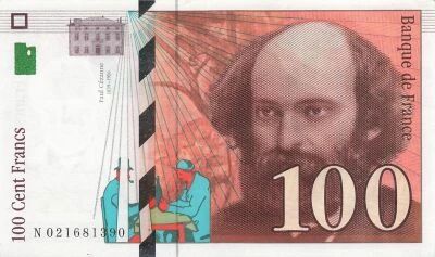 France 100 Francs Cezanne - 1997 - S�rie N.021