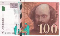 France 100 Francs Cezanne - 1997 A000002657 small number