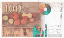 France 100 Francs Cezanne - 1997 A000002663 small number