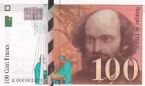 France 100 Francs Cezanne - 1997 A000002675 small number