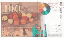 France 100 Francs Cezanne - 1997 A000002676 small number