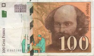 France 100 Francs C�zanne - VF 1997 or 1998