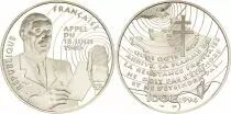 France 100 Francs Charles de Gaulle - Appel du 18 juin 1940 - 1994 - Silver