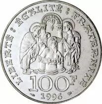 France 100 Francs Comm&eacute;mo. Clovis FRANCE 1996 (SUP)