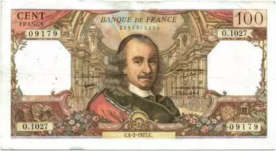 France 100 Francs Corneille - ann�es 1964 � 1979
