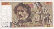 France 100 Francs Delacroix - 1978 - Serial B.2 - Fay.68.01