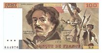 France 100 Francs Delacroix - 1978 - Serial B.8 - Large watermark - Fay.69.01e