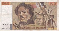 France 100 Francs Delacroix - 1978 - Serial H.4 - Fay.68.04