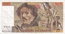 France 100 Francs Delacroix - 1978 - Serial H.9 - Fay.69.1h