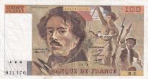 France 100 Francs Delacroix - 1978 - Serial M.3 - Fay.69.1b