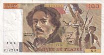 France 100 Francs Delacroix - 1978 - Serial N.2 - Fay.68.01