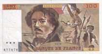 France 100 Francs Delacroix - 1978 - Serial Q.3 - Fay.69.1b
