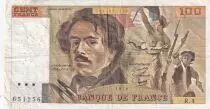 France 100 Francs Delacroix - 1978 - Serial R.4 - Fay.69.1c