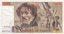 France 100 Francs Delacroix - 1978 - Serial T.2 - Fay.68.01