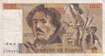 France 100 Francs Delacroix - 1978 - Serial W.3 - Fay.68.03