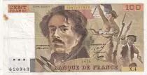 France 100 Francs Delacroix - 1978 - Serial X.4 - Fay.69.1c