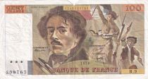France 100 Francs Delacroix - 1978 - Série R.9 - Fay.69.1h