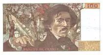 France 100 Francs Delacroix - 1978 Serial G.8 - Large watermark - VF