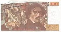 France 100 Francs Delacroix - 1978 Serial H.4-947243 - Hatched - VF