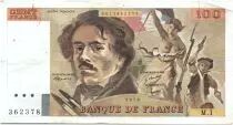 France 100 Francs Delacroix - 1978 Serial M.1 - P.153 - F to VF