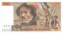 France 100 Francs Delacroix - 1978 Serial N.5 - AU+
