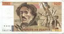 France 100 Francs Delacroix - 1978 Serial O.2 - P.153 - F+