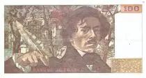 France 100 Francs Delacroix - 1978 Serial R.8 - Large watermark - VF