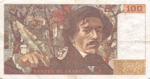 France 100 Francs Delacroix - 1978 Série H.4 - Hachuré - TTB