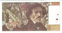 France 100 Francs Delacroix - 1978 Série M.1 - Non Hachuré - TTB