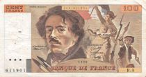 France 100 Francs Delacroix - 1978 Série R.4 - Hachuré - TB