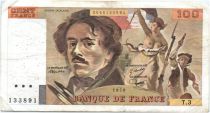 France 100 Francs Delacroix - 1978 Série T.3 - Non Hachuré - TB +