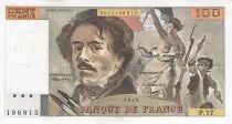 France 100 Francs Delacroix - 1979 Serial P.17 - VF+