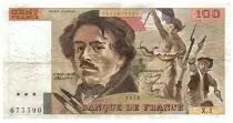 France 100 Francs Delacroix - 1979 Serial X.1 - F+