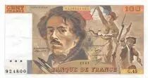 France 100 Francs Delacroix - 1981 Serial G.45 - XF