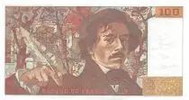 France 100 Francs Delacroix - 1981 Serial J.44 - XF
