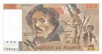 France 100 Francs Delacroix - 1981 Serial R.52 - XF