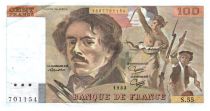 France 100 Francs Delacroix - 1982 TTB Hachuré