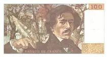 France 100 Francs Delacroix - 1983 TTB Hachur&eacute;