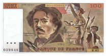 France 100 Francs Delacroix - 1984 - Serial R.82 - Fay.69.08a