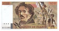 France 100 Francs Delacroix - 1984 - Série R.73 - Fay.69.08a