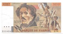 France 100 Francs Delacroix - 1984 Serial D.78 - XF