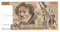 France 100 Francs Delacroix - 1985 TTB Hachuré